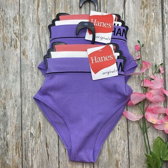 Women’s Seamless Rib Hi-Leg Bikini Underwea Panties 2, 3-Packs Size XS - Picture 1 of 4
